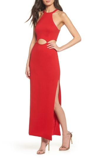 Women's Fame And Partners The Annalise Cutout Gown - Red