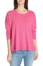 Women's Eileen Fisher Boxy Cashmere Sweater - Pink