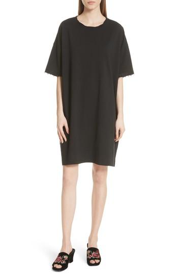 Women's Opening Ceremony Hook-and-eye T-shirt Dress - Black