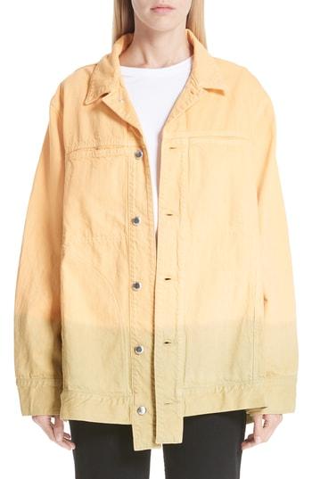 Women's Eckhaus Latta Denim Jacket - Yellow