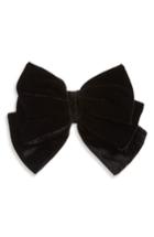 Tasha Velvet Bow Pin, Size - Black