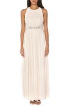 Women's Tfnc Adora Beaded Waist Gown - Pink