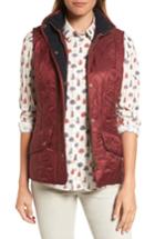 Women's Barbour 'cavalry' Quilted Vest Us / 14 Uk - Red