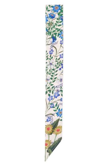 Women's Gucci New Flora Skinny Scarf, Size - Ivory
