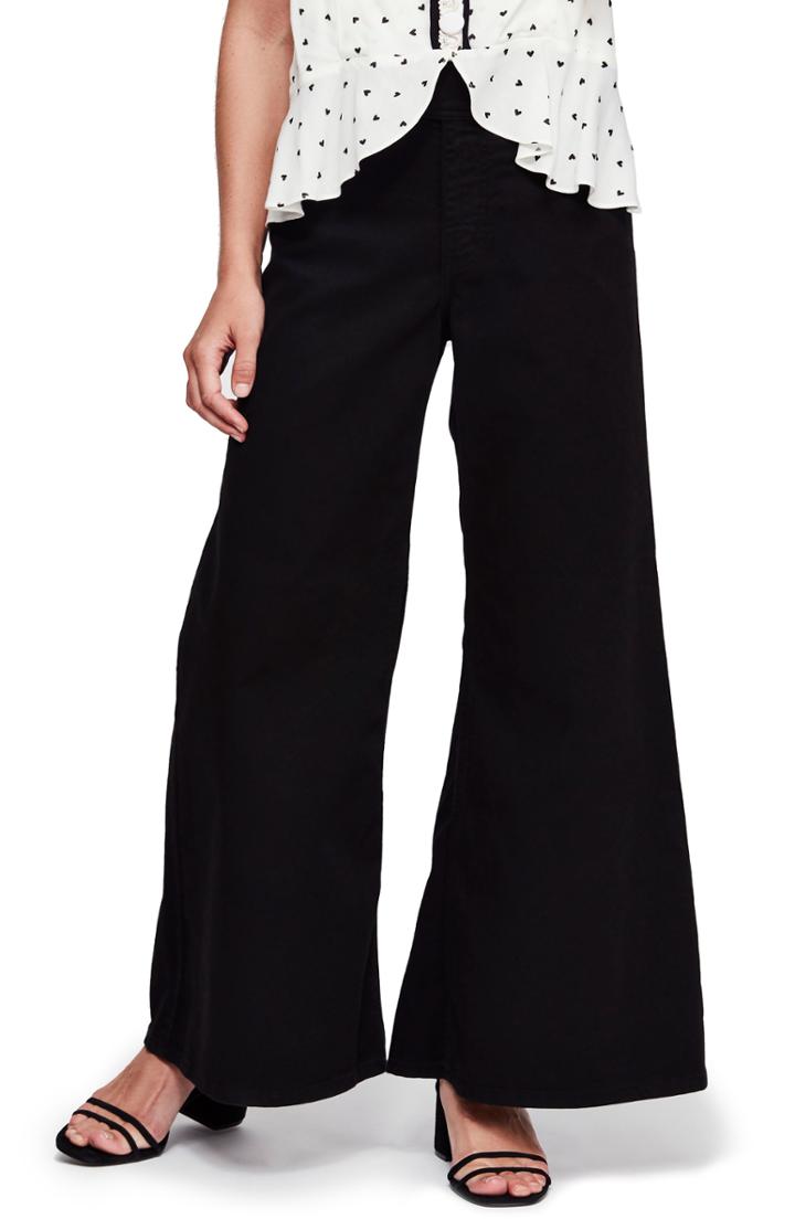 Women's Free People Youthquake Bell Bottom Pants - Black