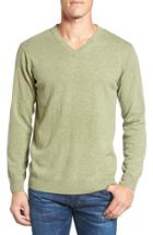 Men's Rodd & Gunn 'inchbonnie' Wool & Cashmere V-neck Sweater - Green