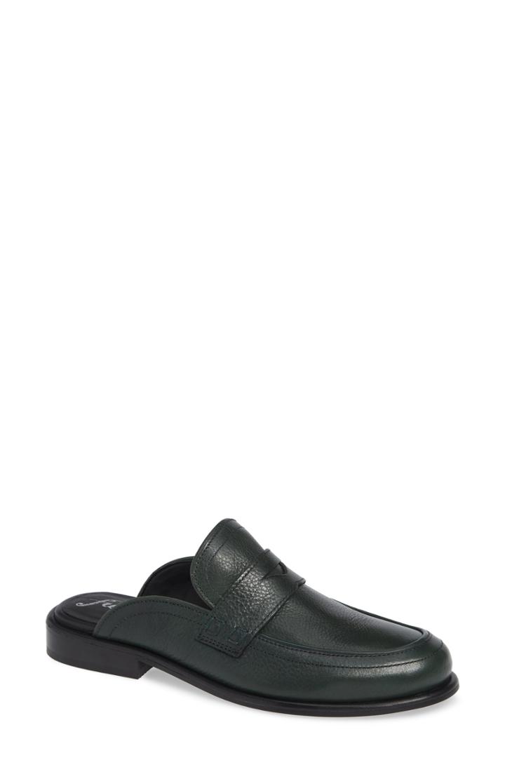 Women's Free People Rowan Penny Loafer Mule Us / 36eu - Green