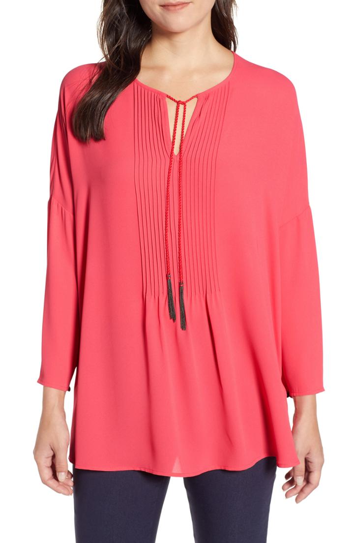 Women's Nic+zoe Up Front Top - Coral