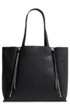 Chelsea28 Leigh Faux Leather Tote & Zip Pouch - Black