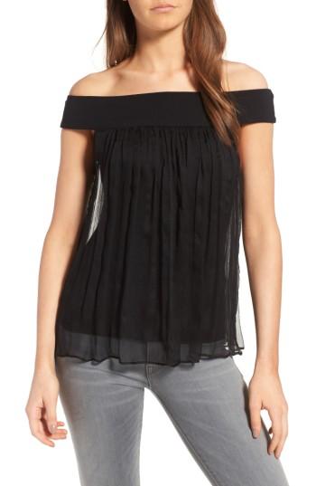 Women's Bailey 44 Tizhit Silk Off The Shoulder Top - Black