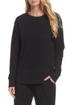 Women's Dkny Long Sleeve Sleep Shirt - Black