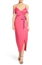 Women's Bardot Leah Satin Midi Dress