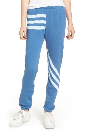 Women's Wildfox Knox Stripe Sweatpants - White