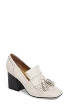 Women's Marc Fisher D Mellie Fringe Pump, Size 9 M - White