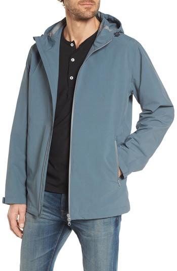 Men's Herno Plaster Hooded Raincoat Eu - Blue/green