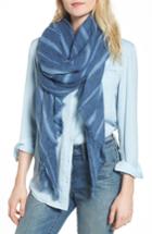 Women's Treasure & Bond Solid Ribbed Wrap Scarf, Size - Blue
