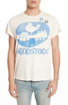 Men's Madeworn Woodstock Graphic T-shirt With Badges - White