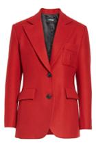 Women's Kwaidan Editions Two-button Wool Blazer Us / 40 Fr - Red