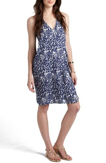 Women's Loyal Hana 'claudia' Maternity/nursing Shift Dress - Blue