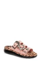 Women's Marc Jacobs Emerson Faux Fur Sport Sandal Us / 37eu - Pink