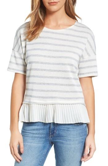 Women's Gibson Ruffle Hem French Terry Top - Ivory