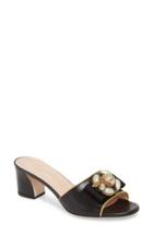 Women's Gucci Etoile Bee Embellished Slide Sandal .5us / 34.5eu - Black