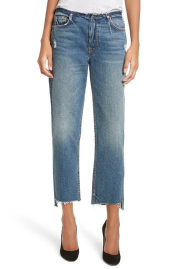 Women's Grlfrnd Shannan Step Hem Crop Jeans - Blue