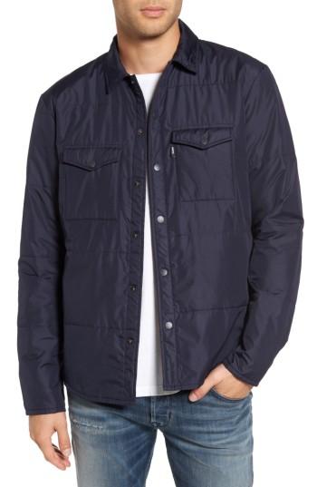 Men's Wesc Norbert Shirt Jacket - Blue
