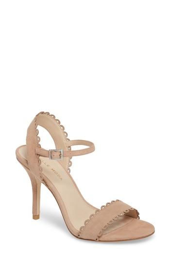 Women's Pelle Moda Karen Scallop Ankle Strap Sandal M - Pink