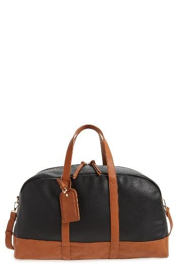 Sole Society Marant Faux Leather Duffle Bag - Black