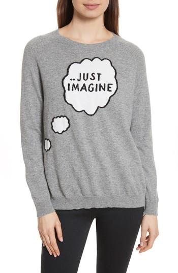 Women's Chinti & Parker Just Imagine Moomin Cashmere Sweater - Grey