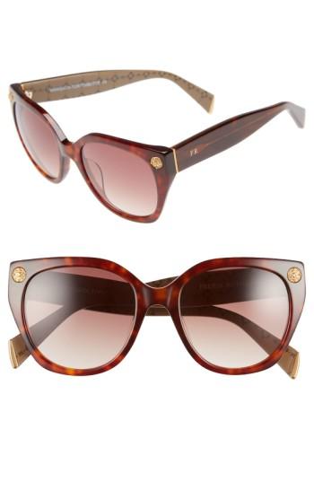 Women's Freida Rothman 'margaux Elegant' 54mm Retro Sunglasses - Tortoise