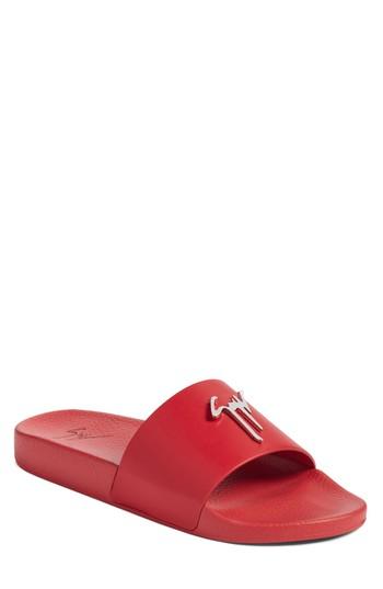 Men's Giuseppe Zanotti Slide Sandal Eu - White