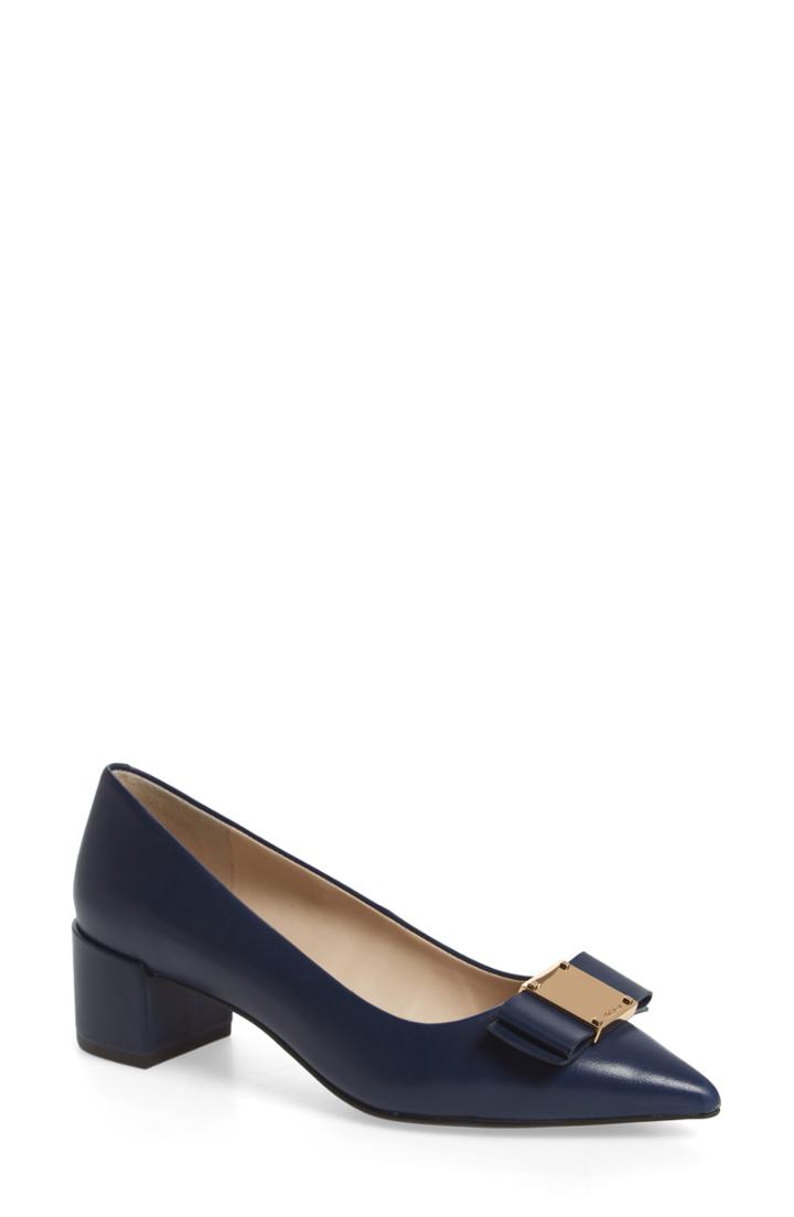 Women's Cole Haan Tali Modern Waterproof Bow Pump .5 B - Blue