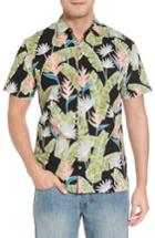 Men's Tori Richard Sunbird Classic Fit Print Sport Shirt - Black