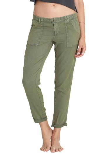 Women's Billabong Peace Of Mind Crop Pants - Green
