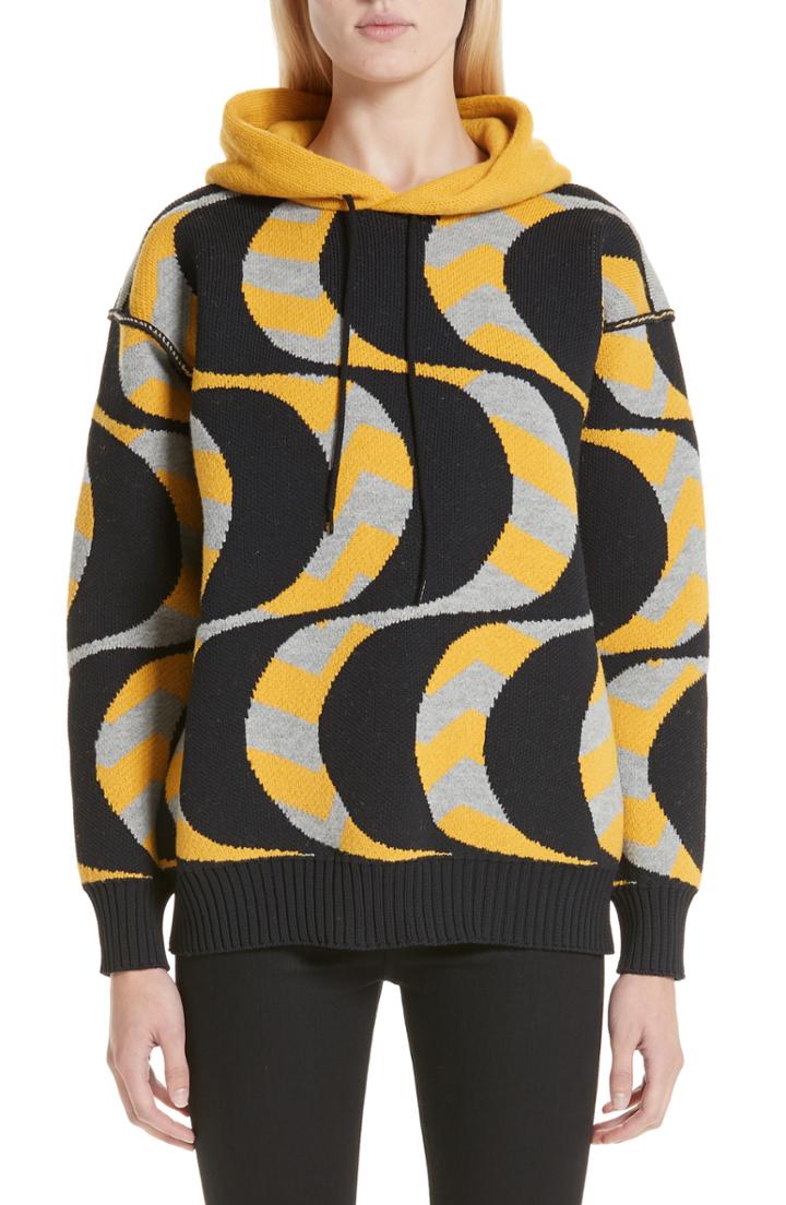 Women's Junya Watanabe Swirl Print Oversized Hoodie