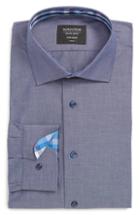 Men's Nordstrom Men's Shop Trim Fit Non-iron Solid Dress Shirt - Blue