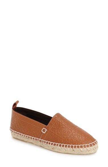 Women's Loewe 'anagram' Espadrille Eu - Brown