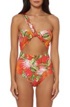 Women's Kenneth Cole New York Solid Push-up One-piece Swimsuit