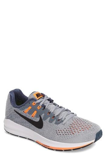 Men's Nike Air Zoom Structure 20 Running Shoe .5 M - Grey