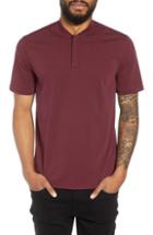 Men's Calibrate Trim Fit Henley T-shirt, Size - Burgundy