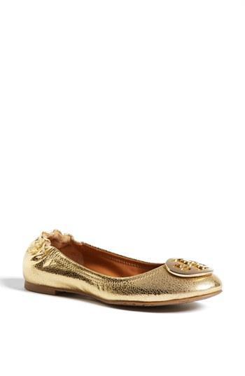 Tory Burch 'reva' Flat Gold/