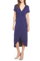 Women's One Clothing Knit Wrap Midi Dress - Blue