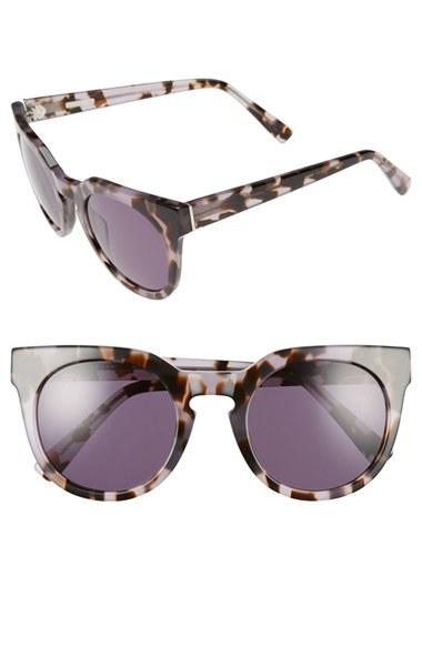 Women's Derek Lam 'stella' 51mm Round Sunglasses - Lilac Tortoise
