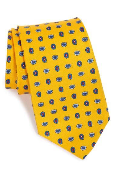 Men's Gitman Paisley Silk Tie, Size - Metallic