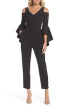 Women's Maggy London Crepe Cold Shoulder Jumpsuit - Black