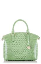 Brahmin 'medium Duxbury' Croc Embossed Leather Satchel - Green