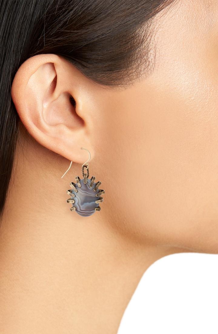 Women's Cynthia Desser Botswana Agate Drop Earrings