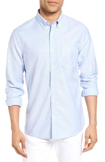 Men's 1901 Trim Fit Washed Oxford Shirt - Blue